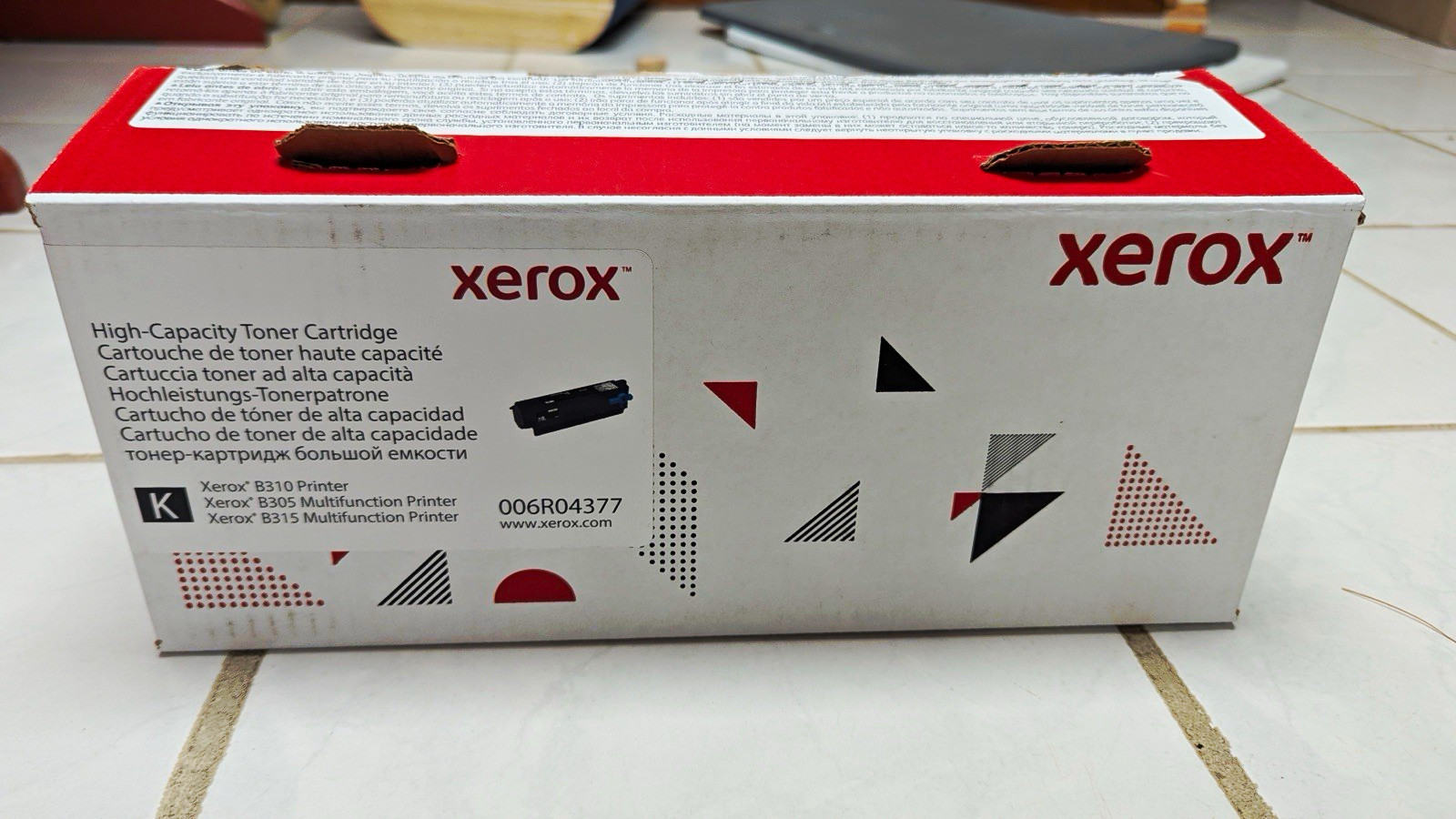 Xerox 006R04377 High-Capacity Black Laser Toner Cartridge - Open Box