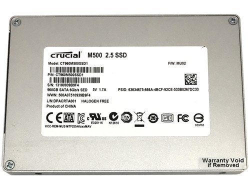 Crucial 960GB  ENT SATA 2.5 6GBps SSD CT960M500SSD1
