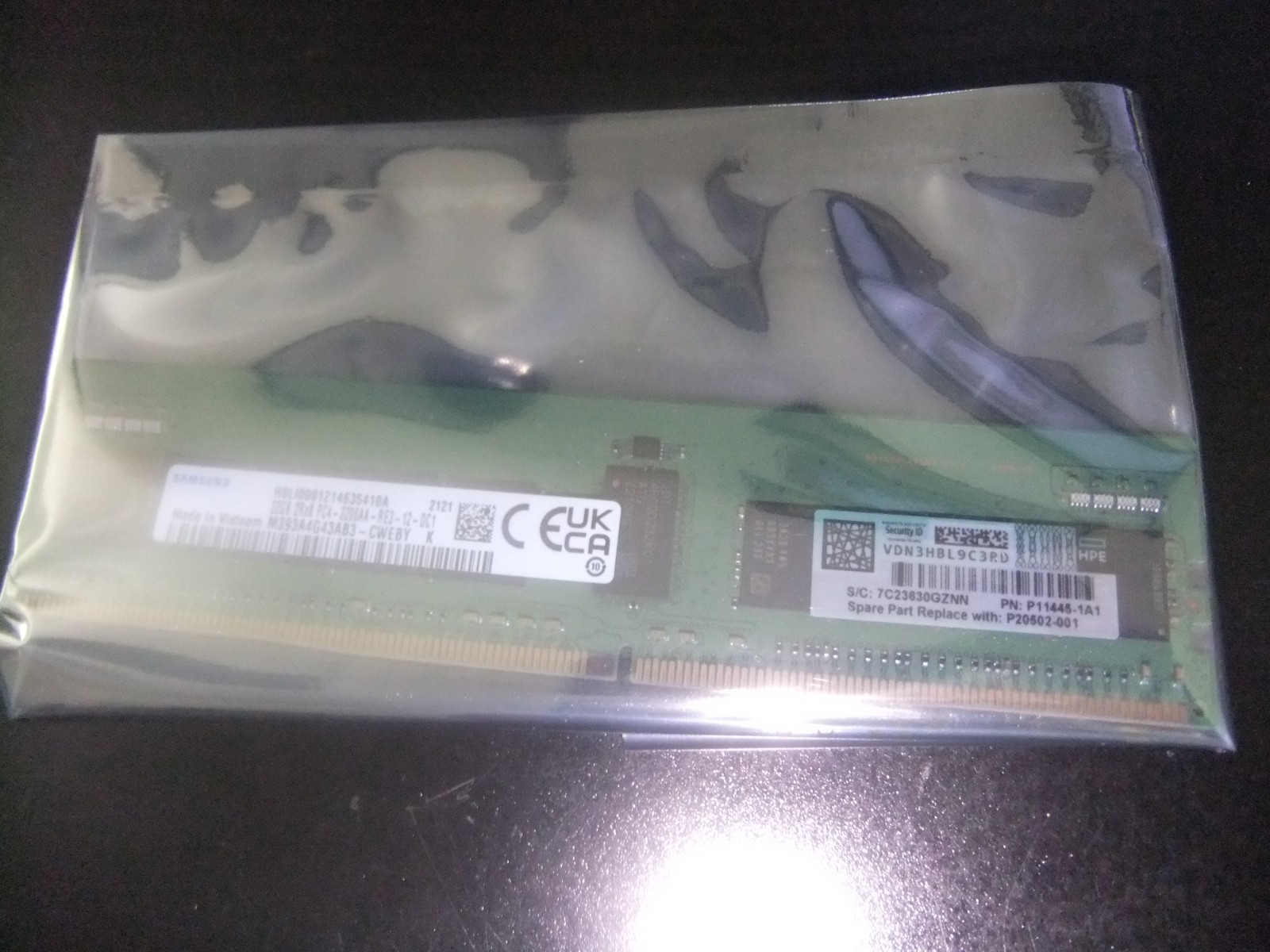 HPE P07644-B21 P20502-001 P11445-1A1 32GB (1X32GB) DUAL RANK X8 DDR4-3200 CAS-22