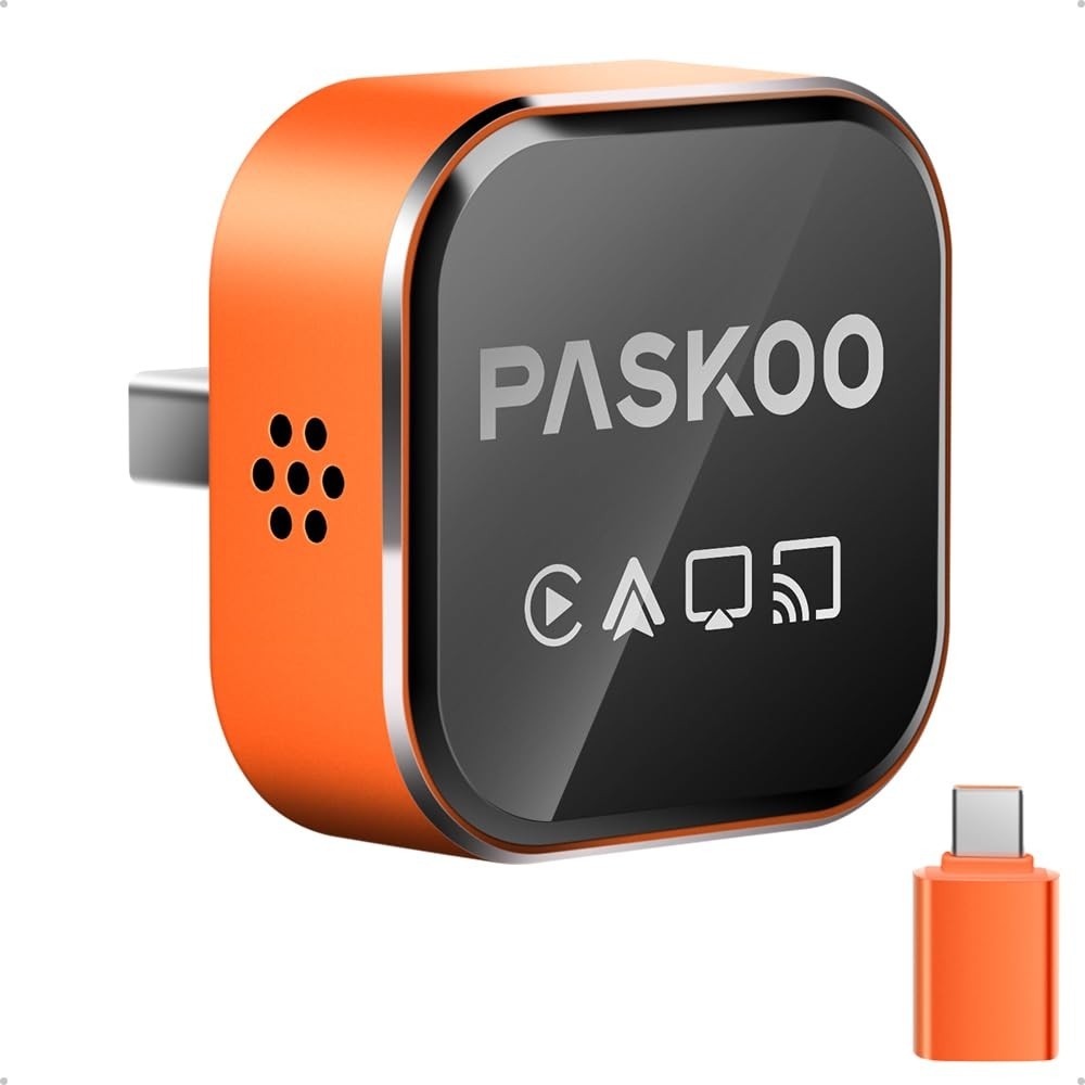Wireless CarPlay Adapter for iPhone & Android - Plug & Play, Fast Connectivity