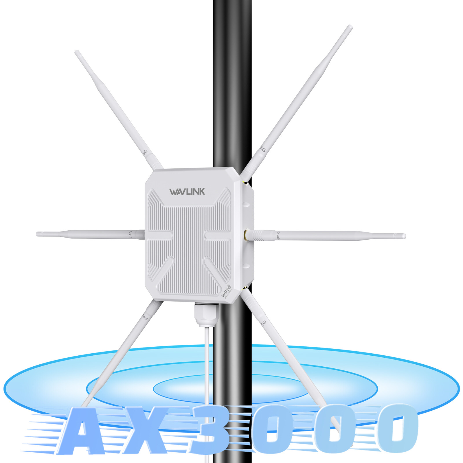 WAVLINK 2026 WIFI 6/7 Outdoor WiFi 6 Extender AX3000 Wireless Router Long Range