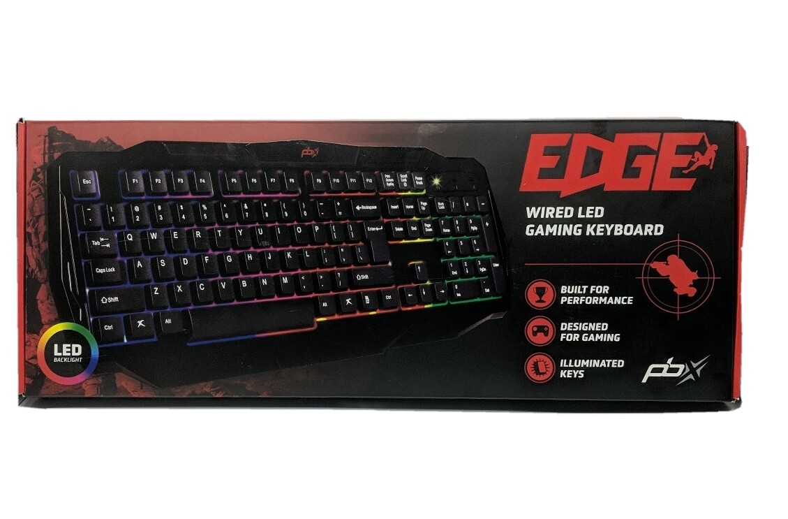 PBX-EDGE Wired LED Gaming Keyboard *Read*