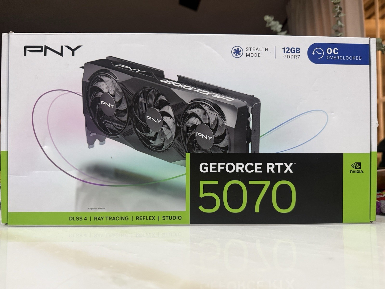 PNY NVIDIA GeForce RTX 5070 12GB OC GDDR7 PCI Express BOX ONLY- NO GPU- SEE PICS