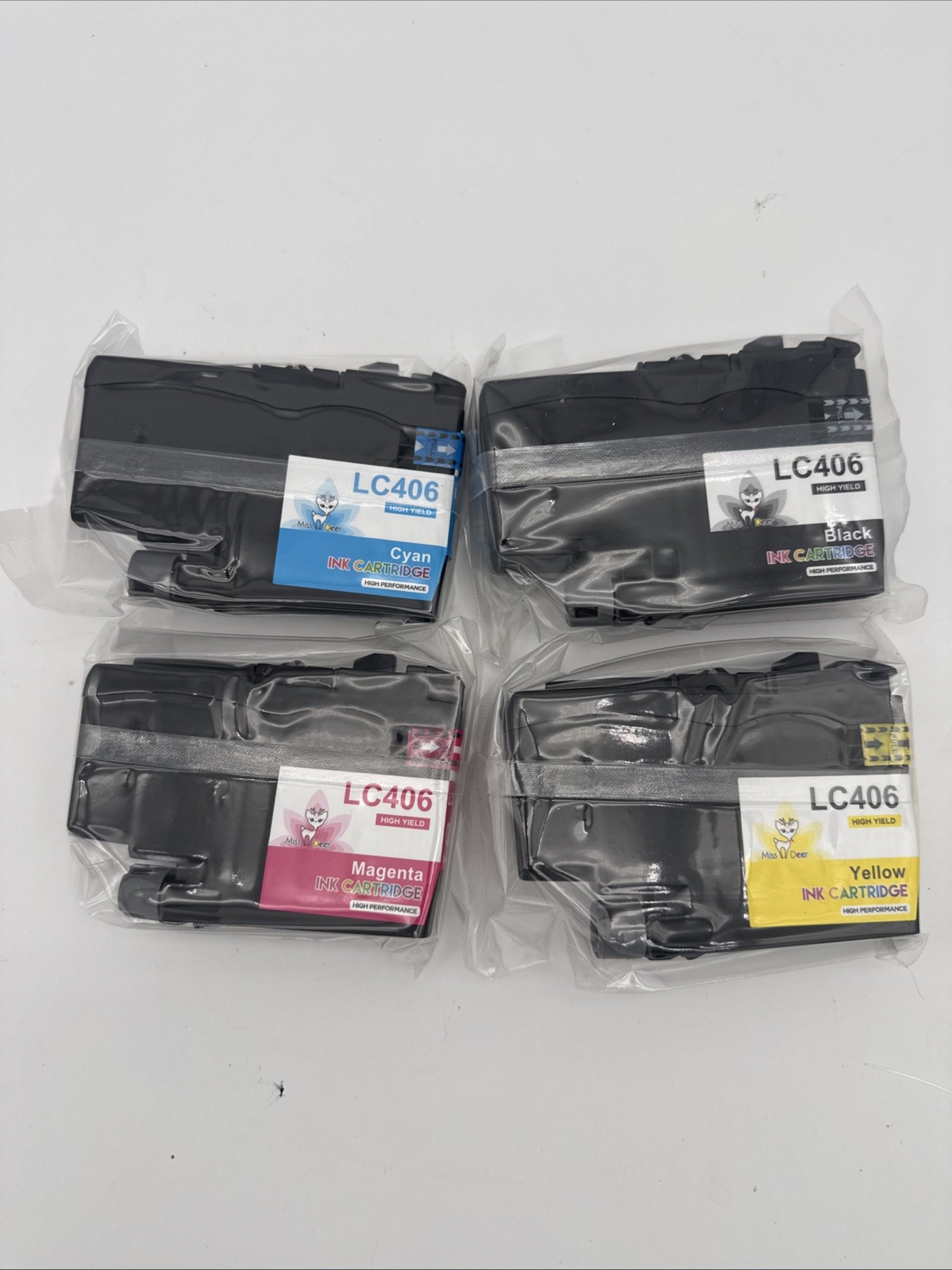 LC 406 Ink Cartridges Black Yellow Blue And Magenta 4 Pack Expires 01/2028