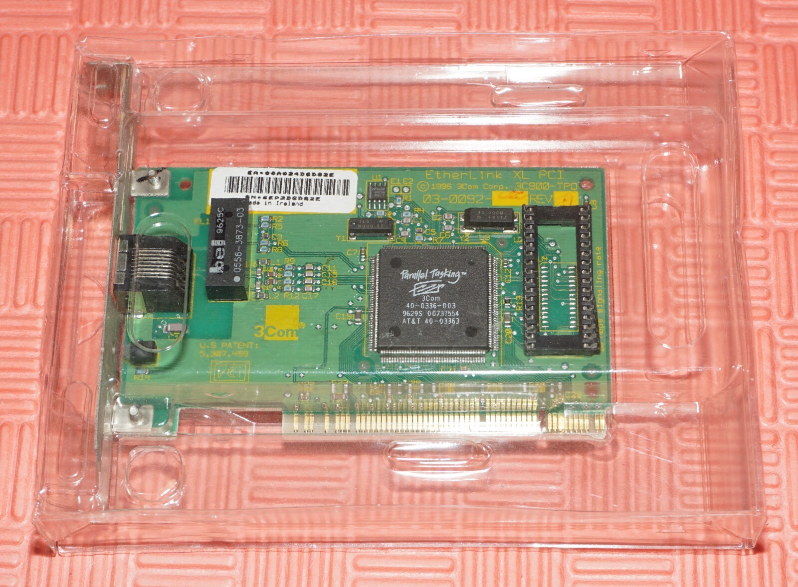 3 COM ETHERLINK XL PCI 3C900-TPO LAN Network Card for PC PCI COMPUTER VINTAGE