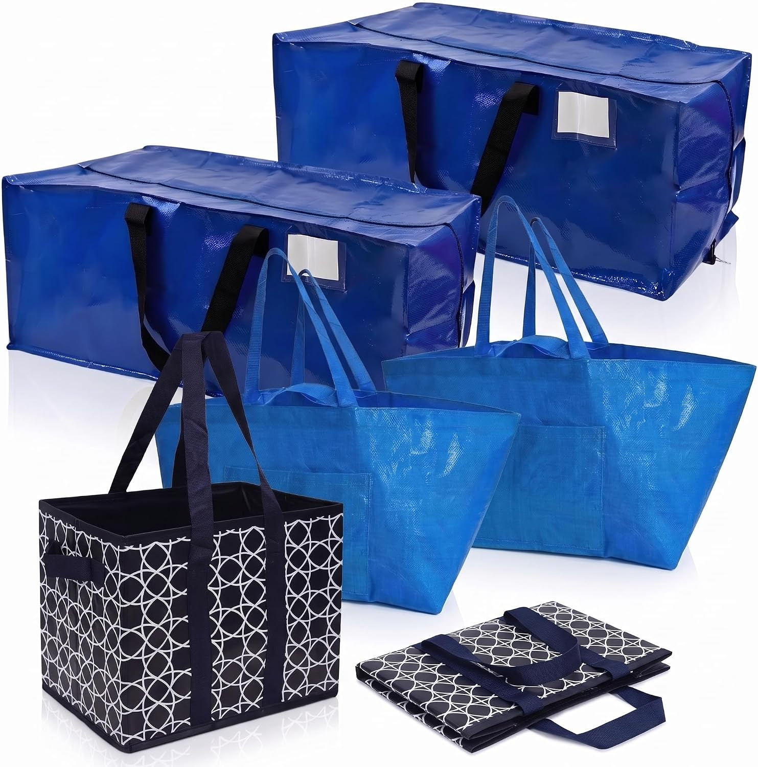 6-Pc Moving & Storage Kit: Heavy Duty Duffle, Tote & Storage Bags