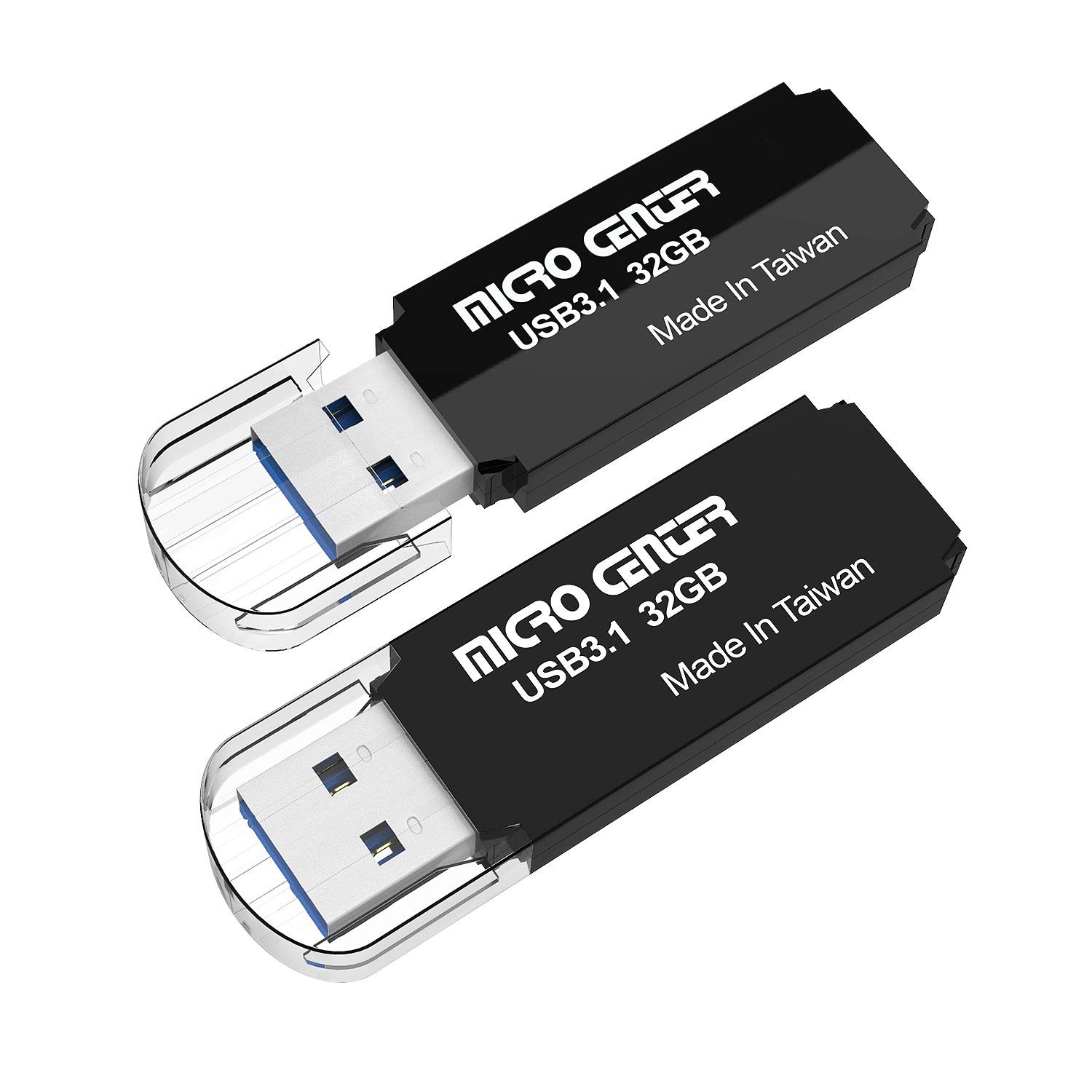 Micro Center Pro 2 Pack 32GB USB 3.1 Gen1 Flash Drive Faster USB Stick Extern...