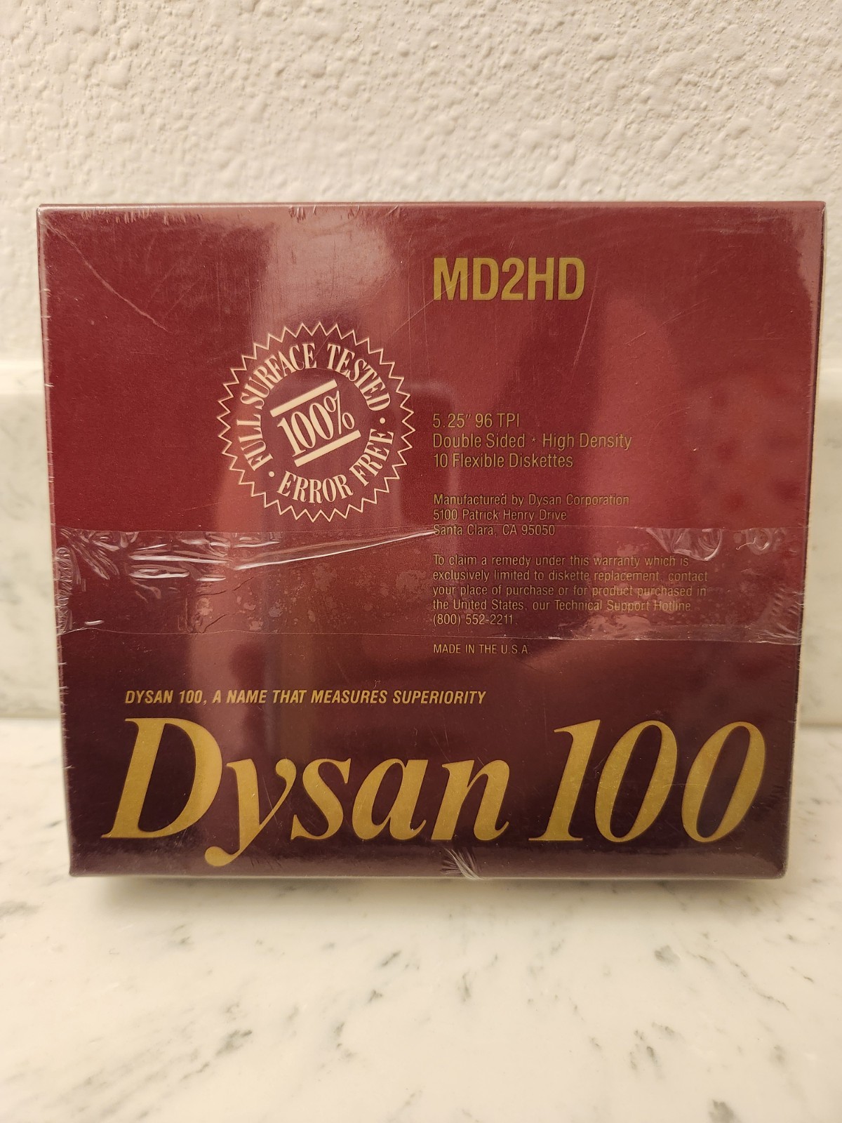Dysan 100 10 Peice MF2HD NOS Sealed