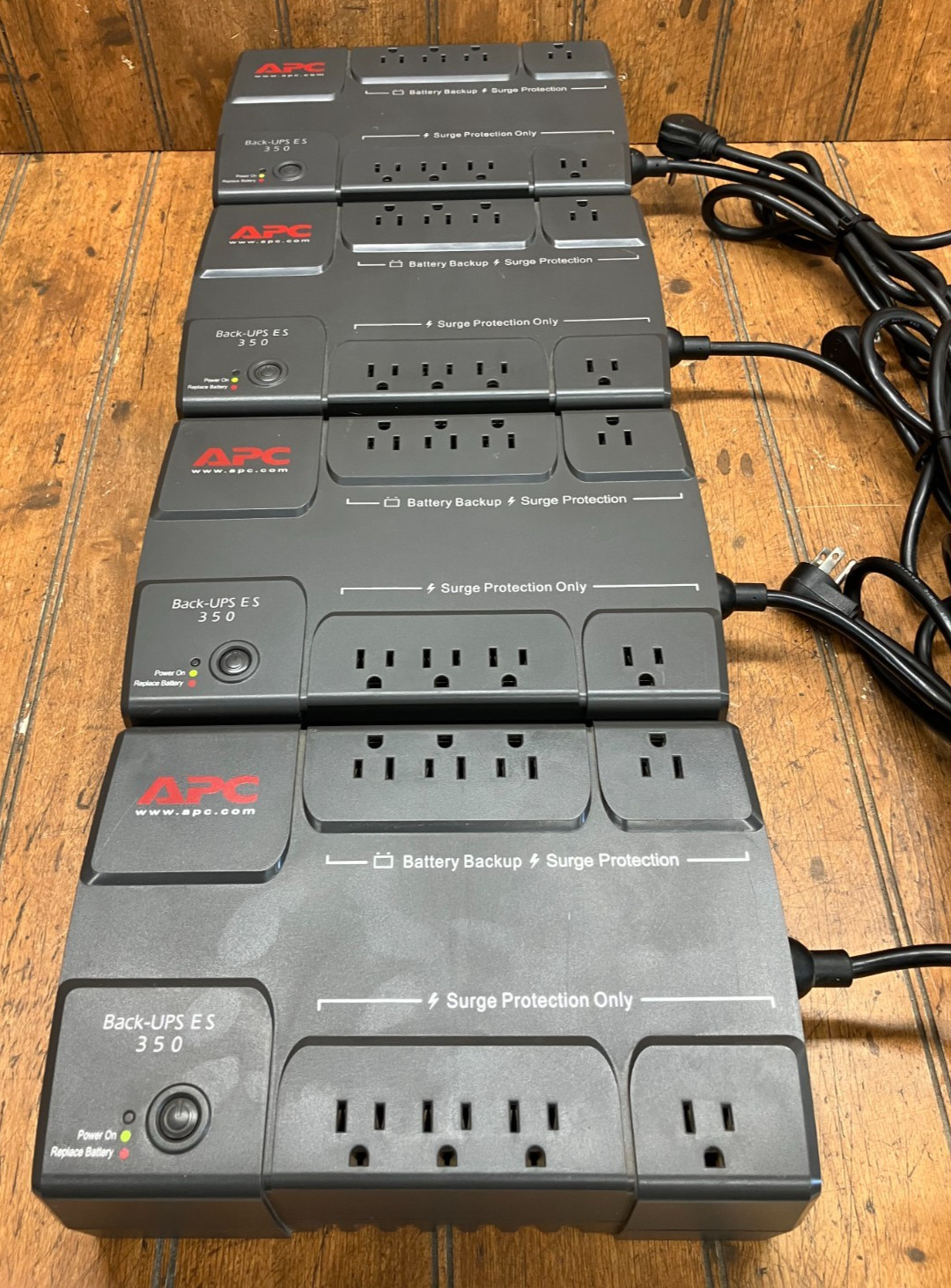 Lot of (4) Used APC Back-UPS ES 350 BE350R Power Supplies - NO BATTERIES #3