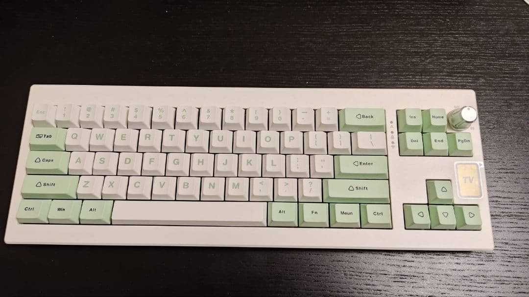 EPOMAKER Shadow-X Gasket Green White Gaming Keyboard JP Wisteria Used Tested