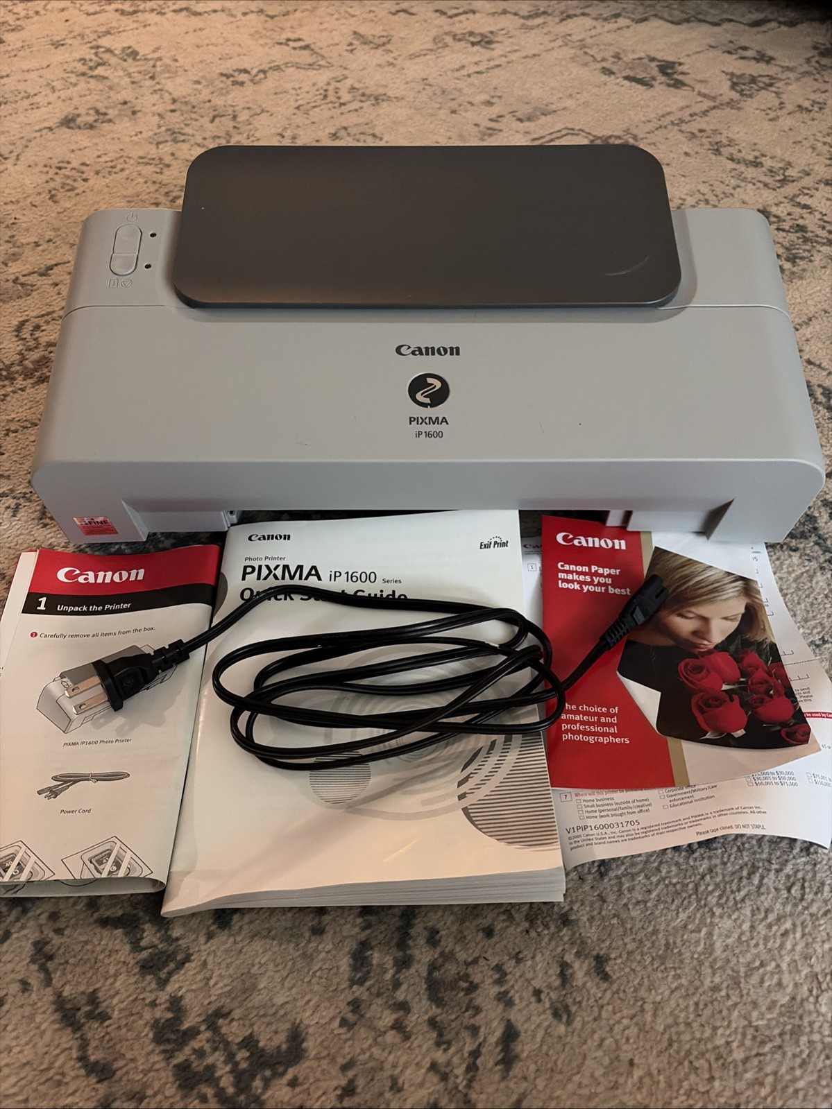 Cannon PIXMA iP 1600 Photo Printer 