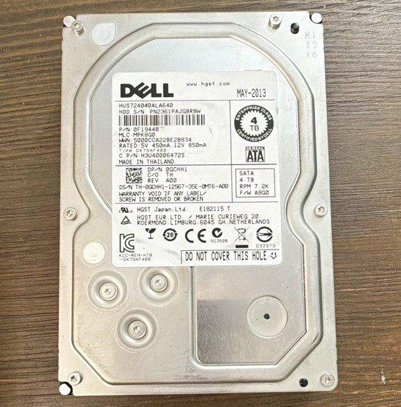 Dell Ultrastar HUS724040ALA640 4TB SATA 3.5" 7200RPM 64MB HDD