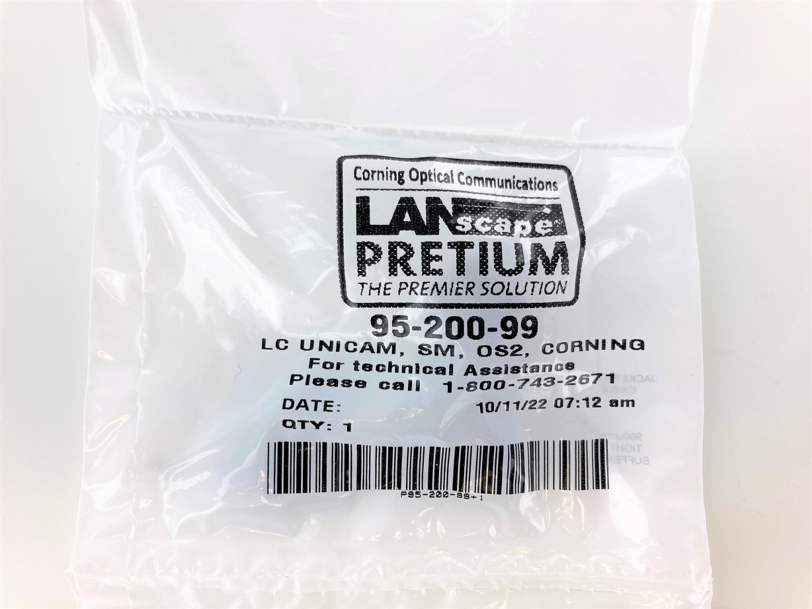 Corning 95-200-99 Unicam Connector Pretium LC Singlemode/SM OS2