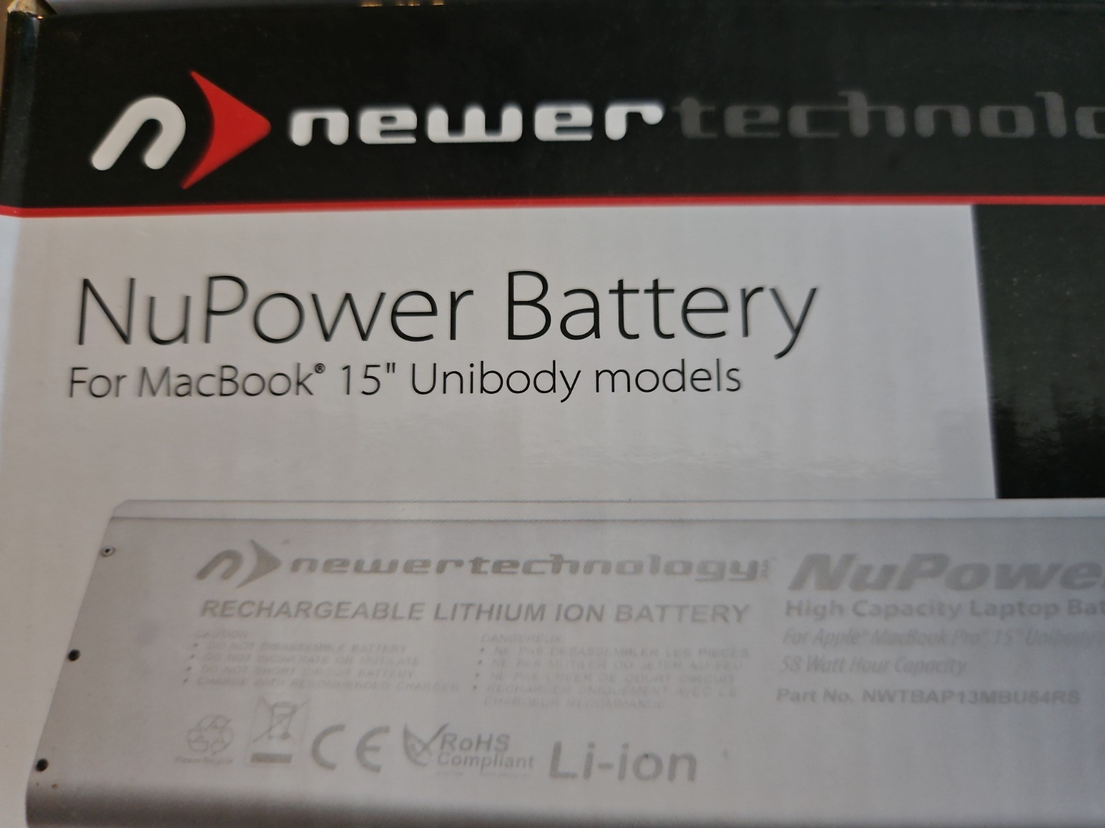 NewerTech NuPower Battery - Macbook 15" Unibody Models - Open Box