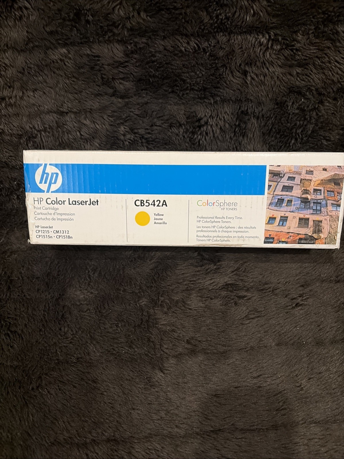 NEW OEM HP CB542A 125A LaserJet Yellow Toner Cartridge New In Sealed Box