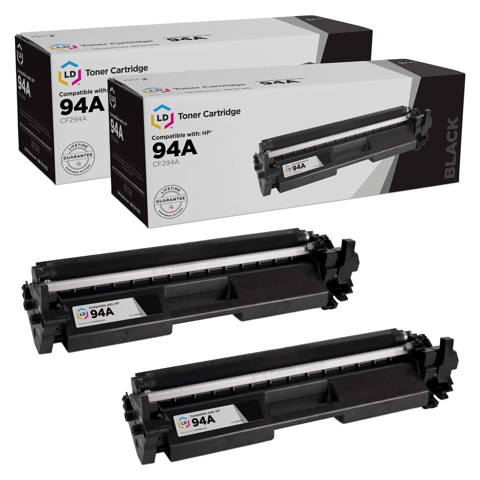 LD 2-PK Compatible CF294A Fits for HP 94A Black Toner use in LaserJet Pro M118dw