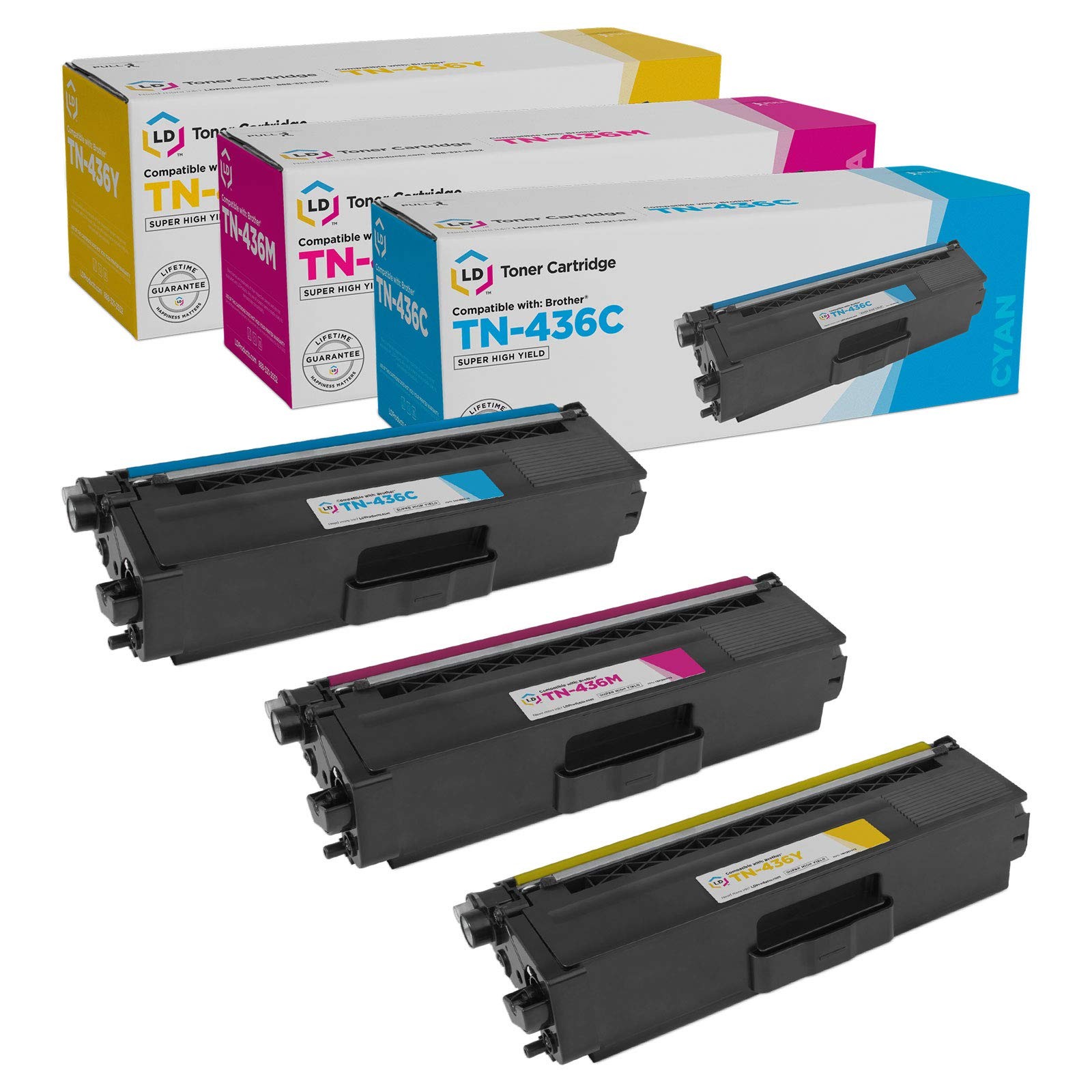 LD 3 Set Compatible Toner for Brother TN-436 TN436 CMY HL-L8360CDW MFC-L8900CDW