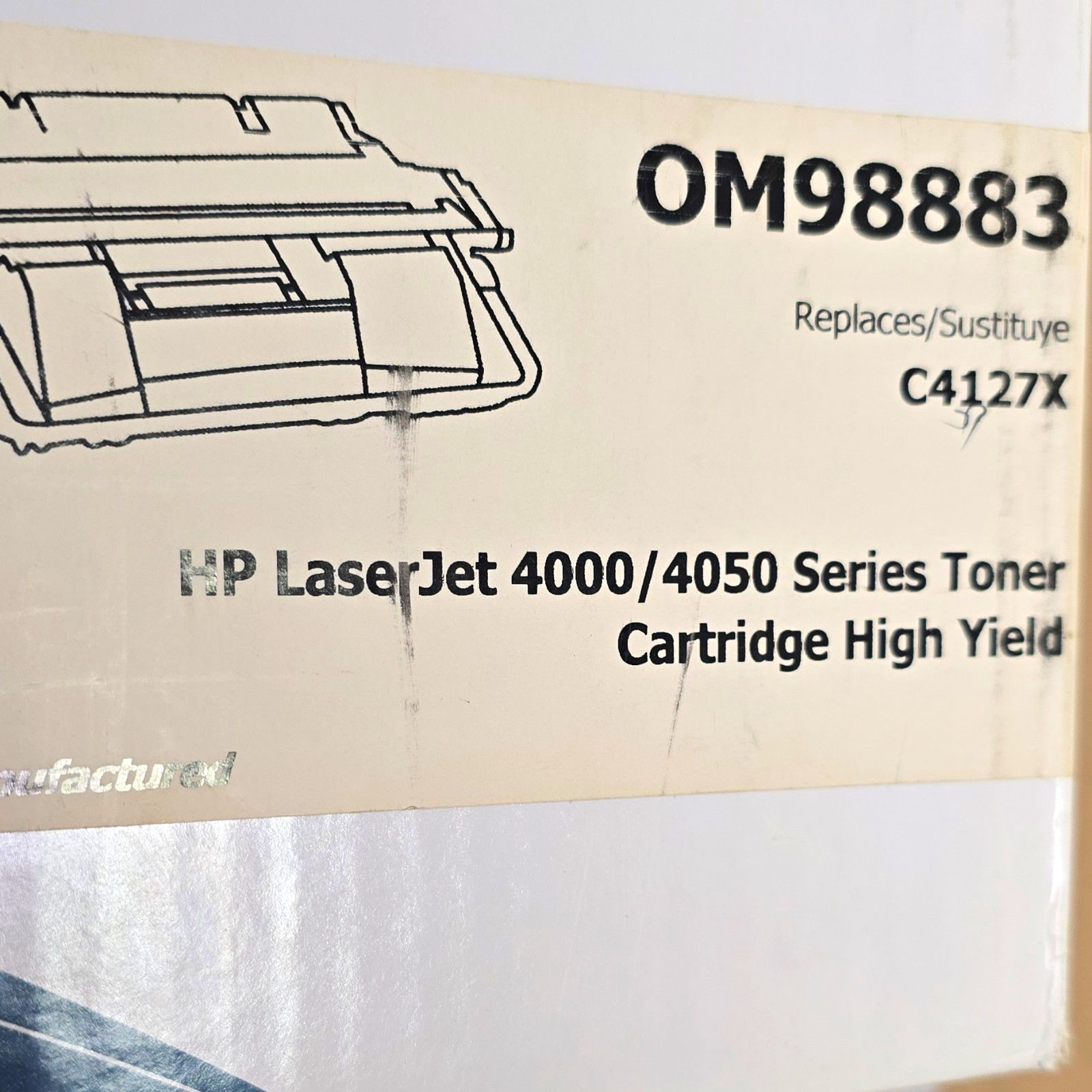 OfficeMax OM98883 Black Reman Laser Toner Cartridge for HP C4127X LJ 4000/4050