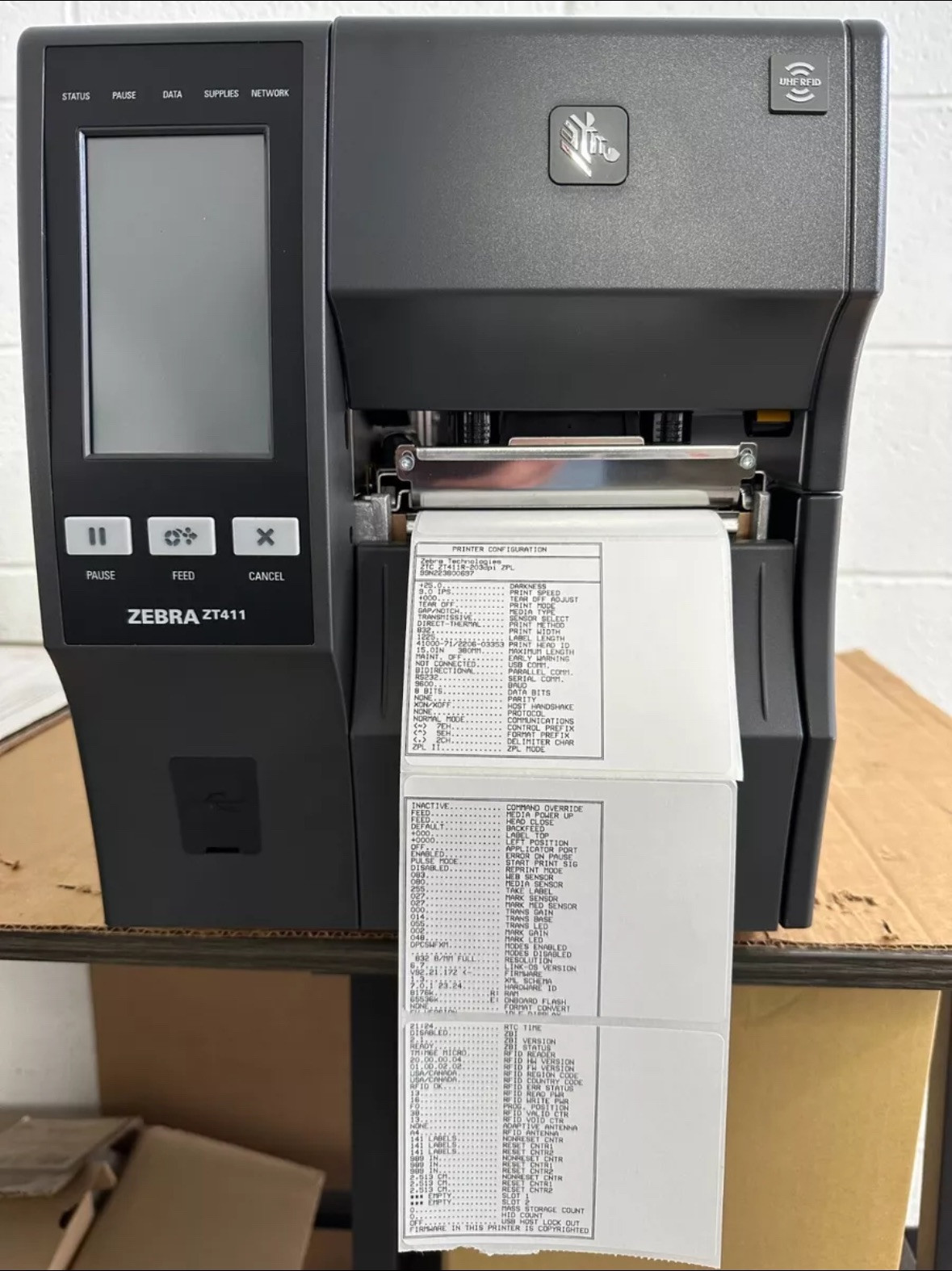 *ZASP Certified* Zebra ZT411 RFID 203 dpi Thermal Label Printer ZT41142-T0100A0Z