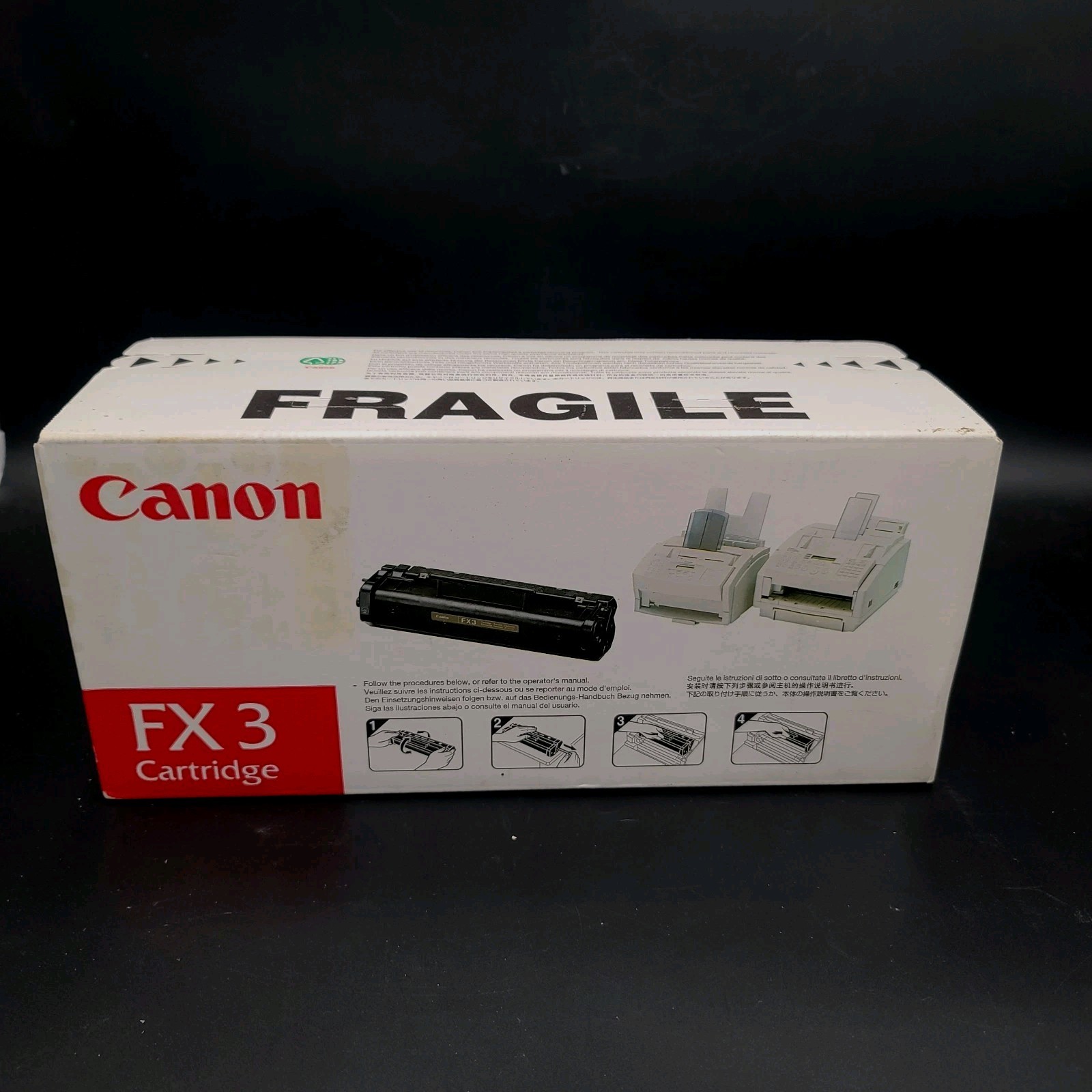 OEM Canon FX3 Monochrome Laser Toner Cartridge, Black ~ NEW SEALED