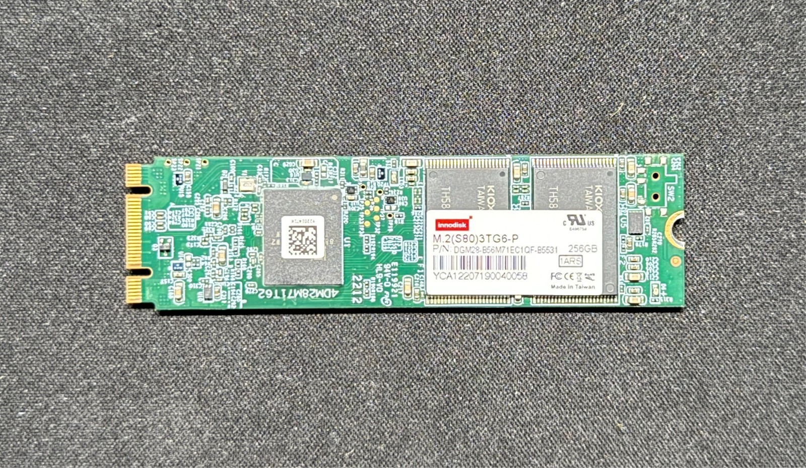 Innodisk M.2 2280 (S80) 3TG6-P 256GB Industrial SSD, AES256, iCell, -40 ~85°C