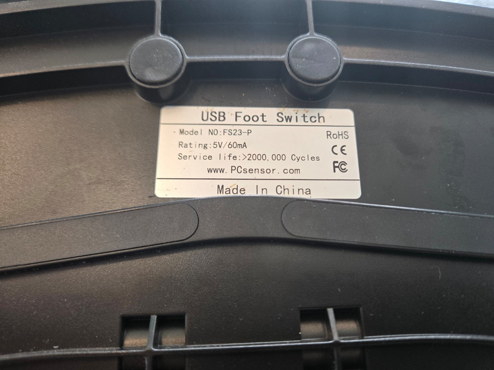 PCsensor USB Foot Switch – Triple Pedal (FS23-P), Programmable