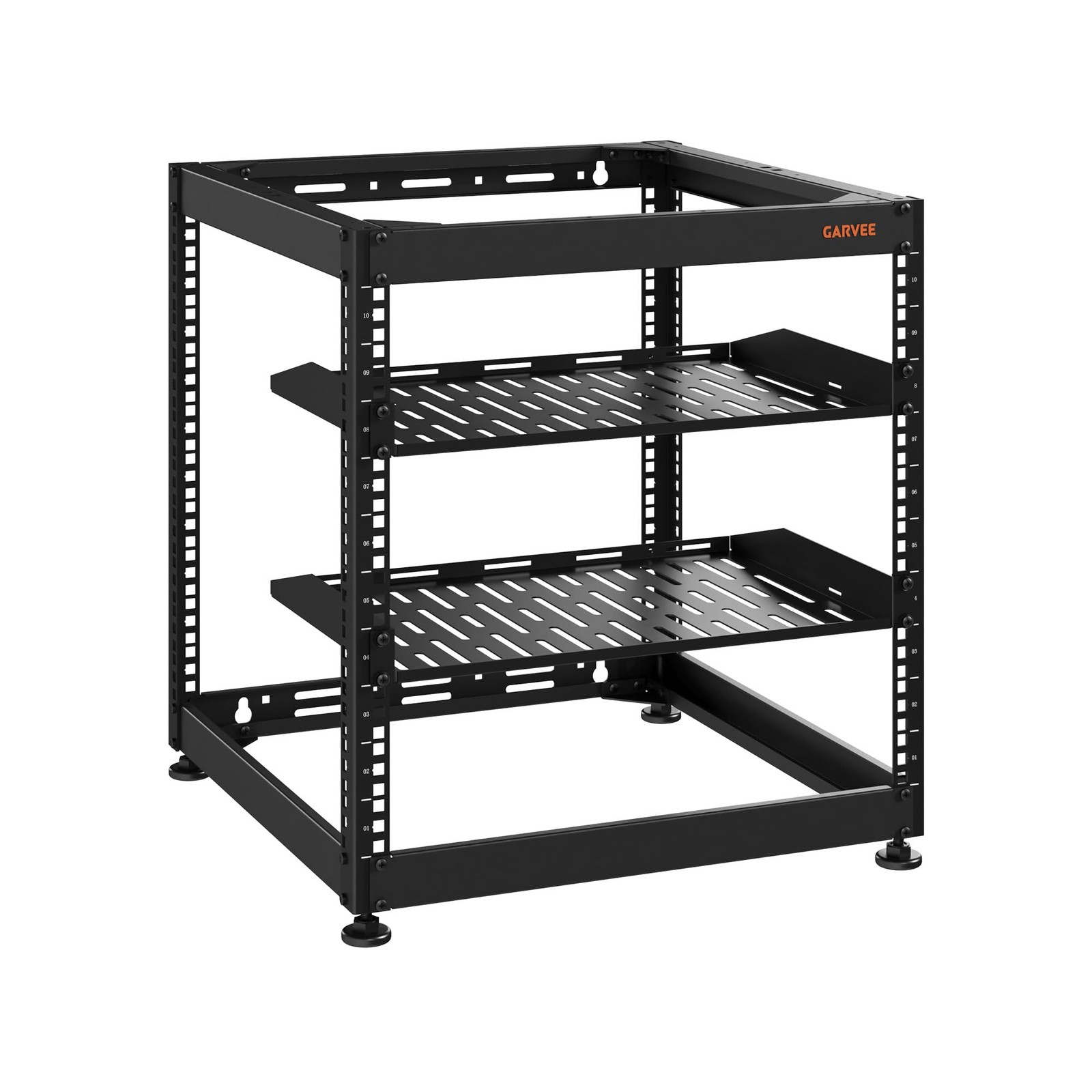 Network Server Rack 10/15/20U Open Frame Wall-Mount Freestanding Locking Casters