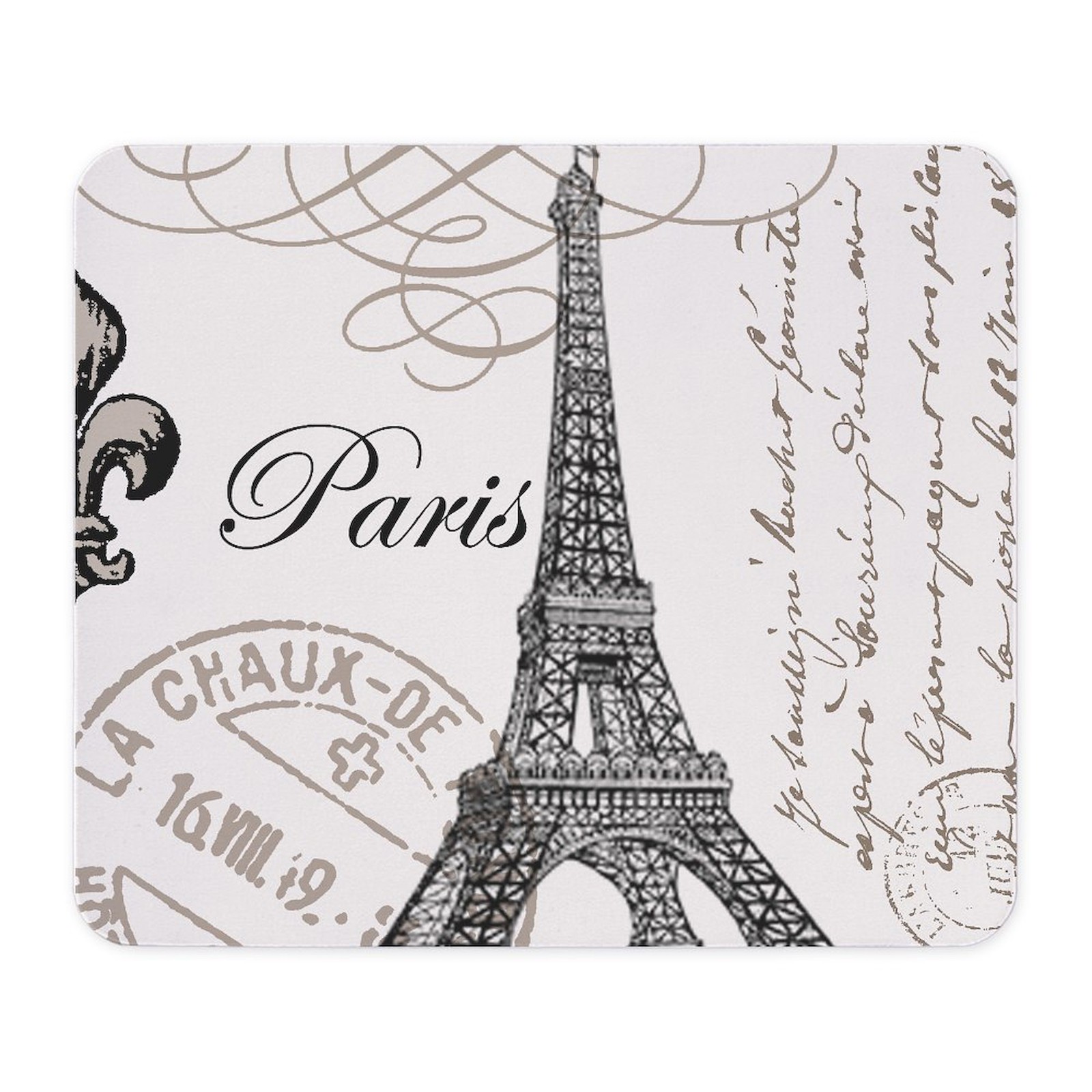 CafePress Vintage Paris Eiffel Tower Mousepad  (765415751)