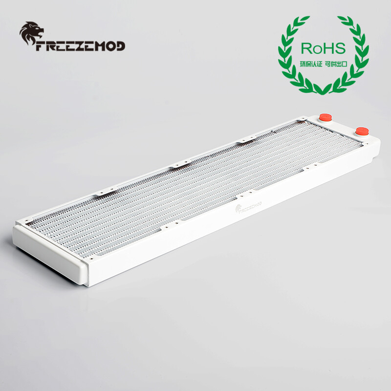 FreezeMod 480mm Red Copper Radiator G1/4 Thread High Performance Water Cooling W