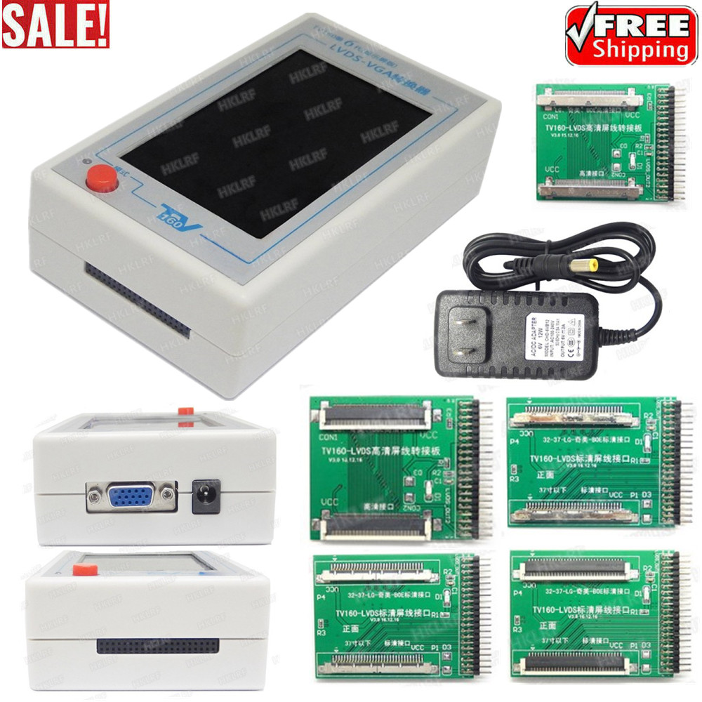 TV160 6TH Generation LVDS-VGA Converter LCD TV Motherboard Tester 4.3" Screen