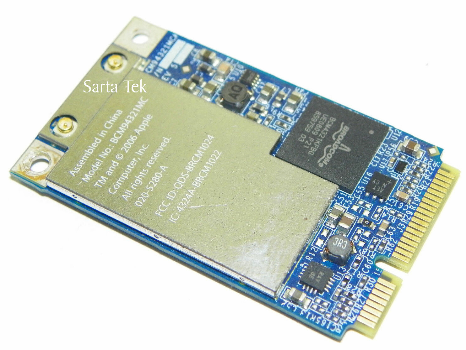 Apple Broadcom BCM94321MC Dual-Band 802.11n PCI Express Wifi MiniCard 020-5280-A