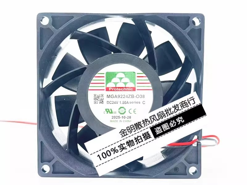 1PCS Yongli 9CM MGA9224ZB-O38 24V 1.80A Inverter High-Airflow Cooling Fan