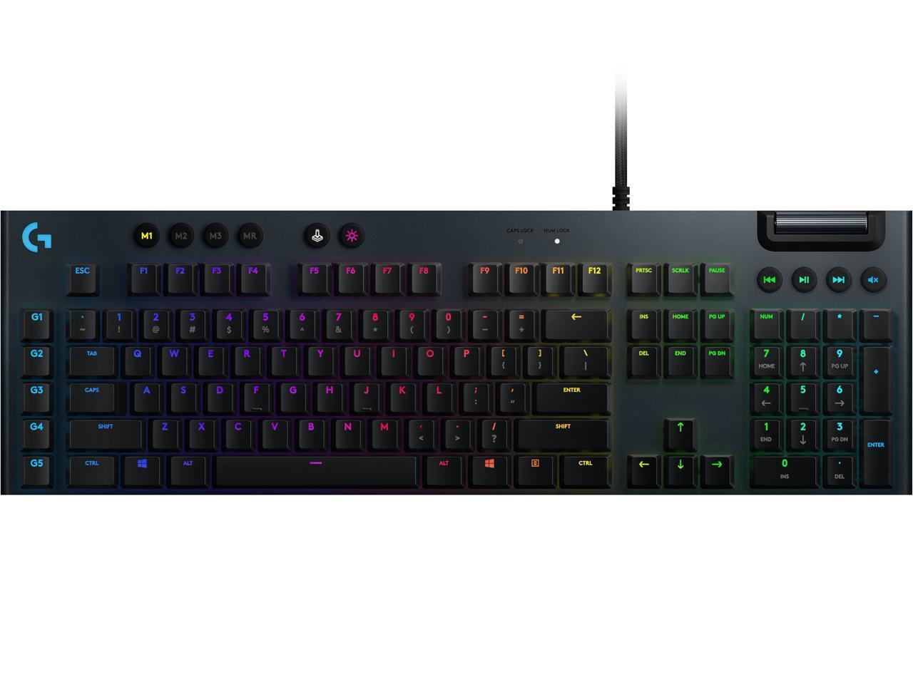 Logitech G815 LIGHTSYNC RGB Mechanical Gaming Keyboard - Clicky (/RT6-15496-9...
