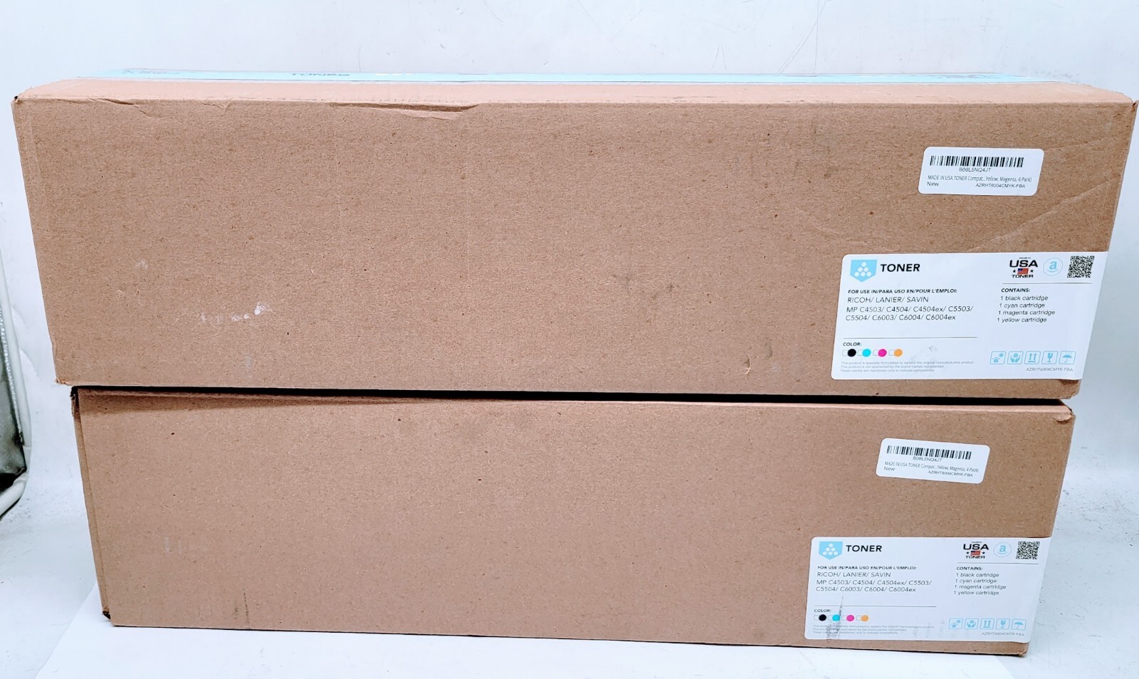 Lot of 2 / Lanier / Savin / Waste Toner Y/C/M/B MPC6003 CMYK