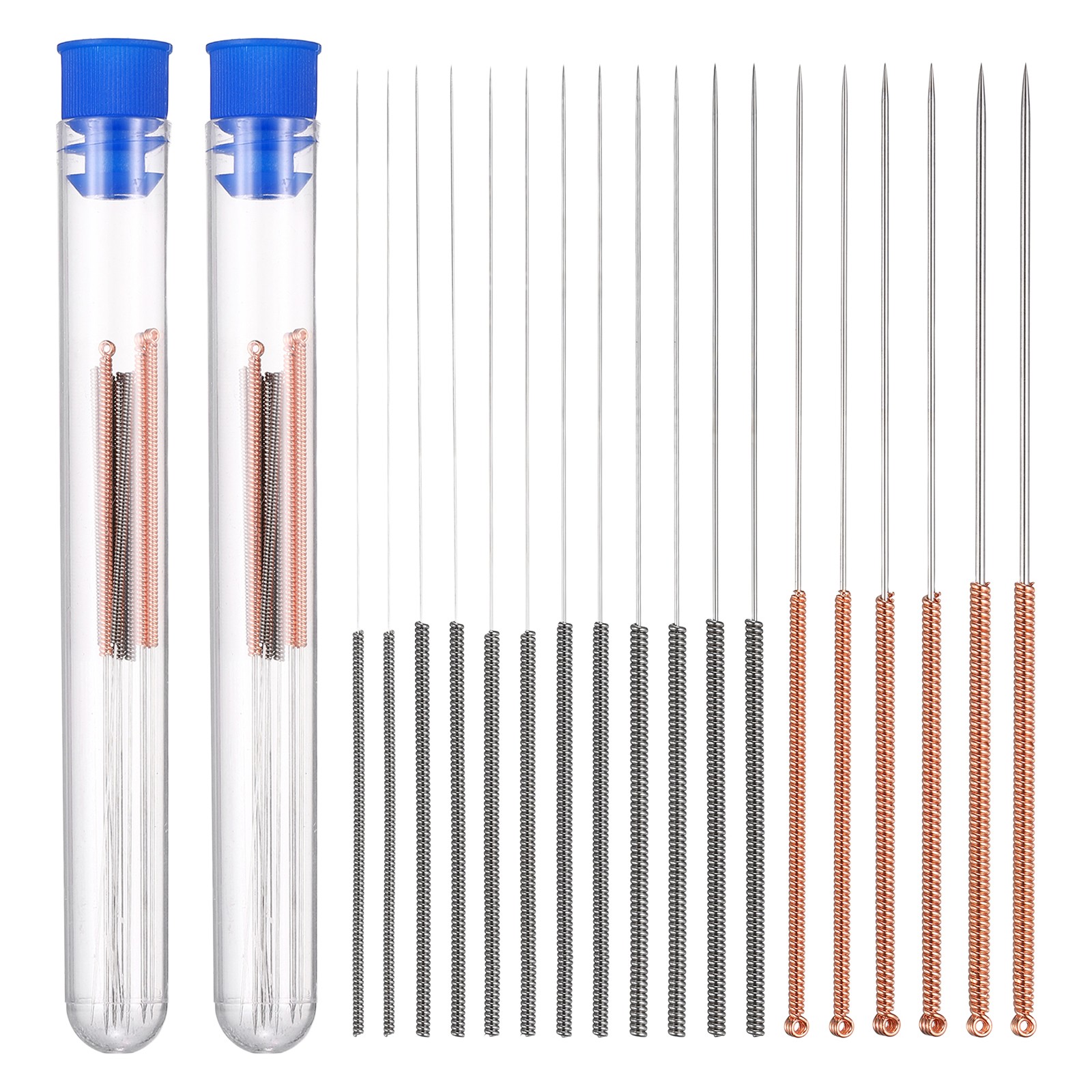 18Pcs 3D Printer Nozzle Cleaning Needles 9Size Silver Gold