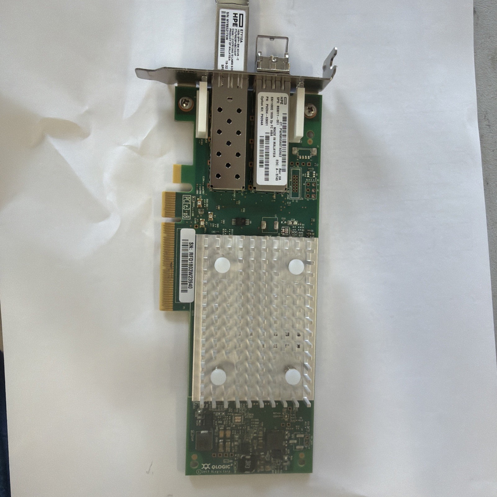 HP 853011-001 Store Fabric SN1100Q 16GB 2P FC w/ SFP HBA P9D94-63001 FH