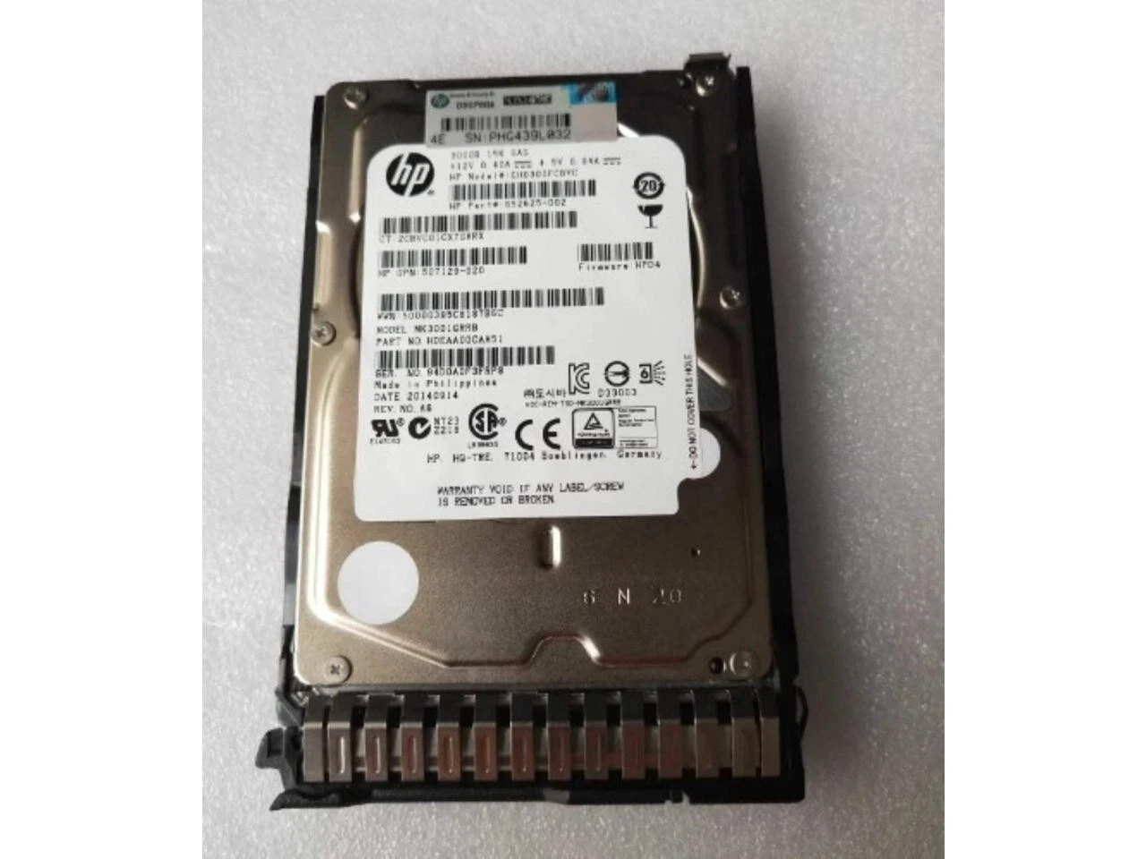Hard Drive HP EH0300FBQDD 300GB SAS 15000U/M 6Gbps 627114-002 653960-001 2.5'