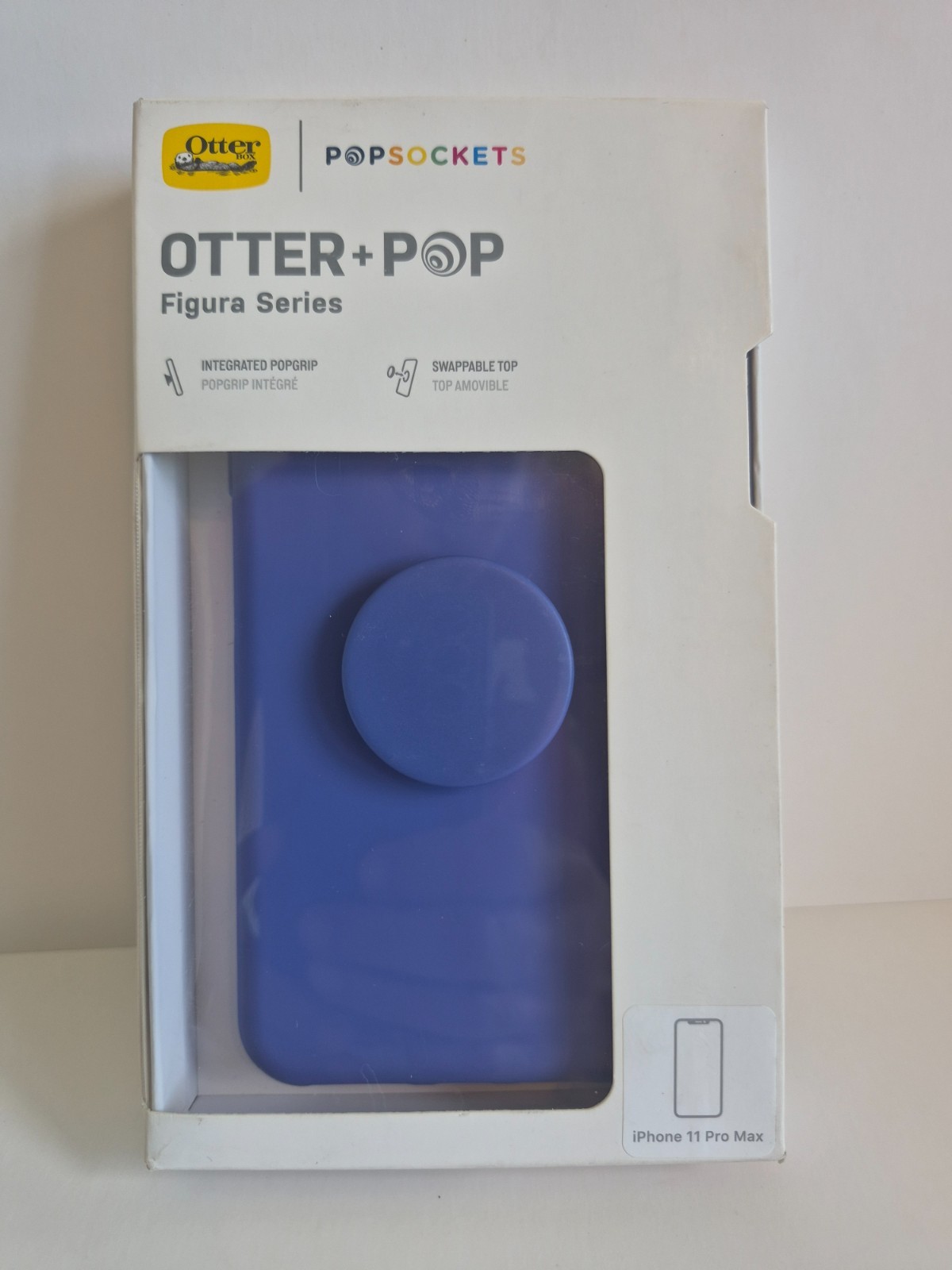 OtterBox Otter + Pop Figura Case For iPhone 11 Pro Max - Blue - Built‑In PopGrip