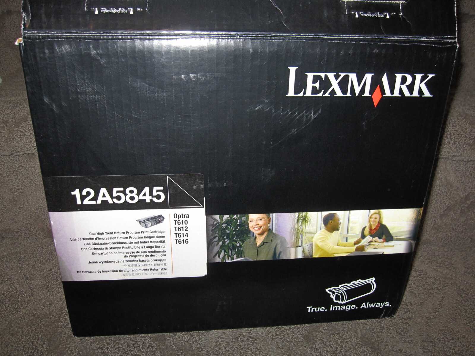 Lexmark 12A5845 Black High Yield Toner Cartridge OEM Genuine New Optra T T610