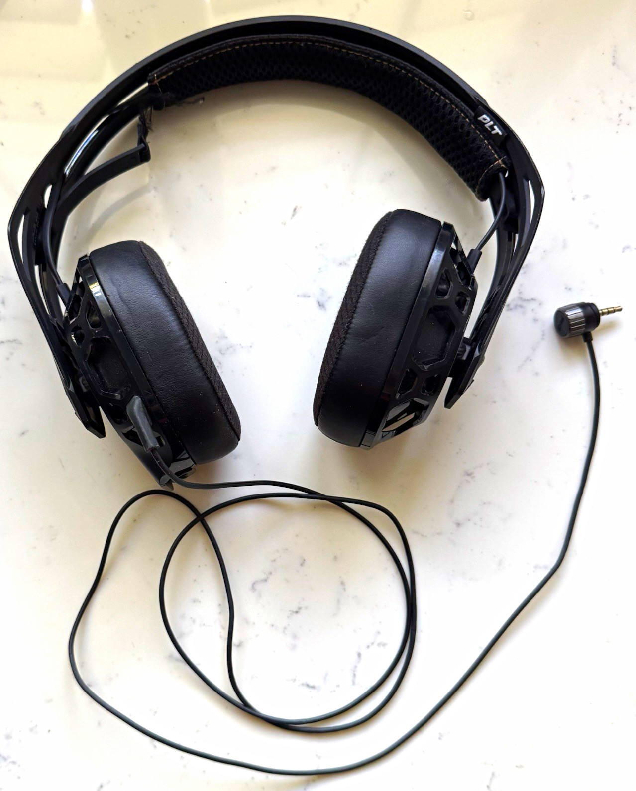 Plantronics RIG 400HS Over-Ear Gaming Headset 3.5mm Black 6ft Untested 