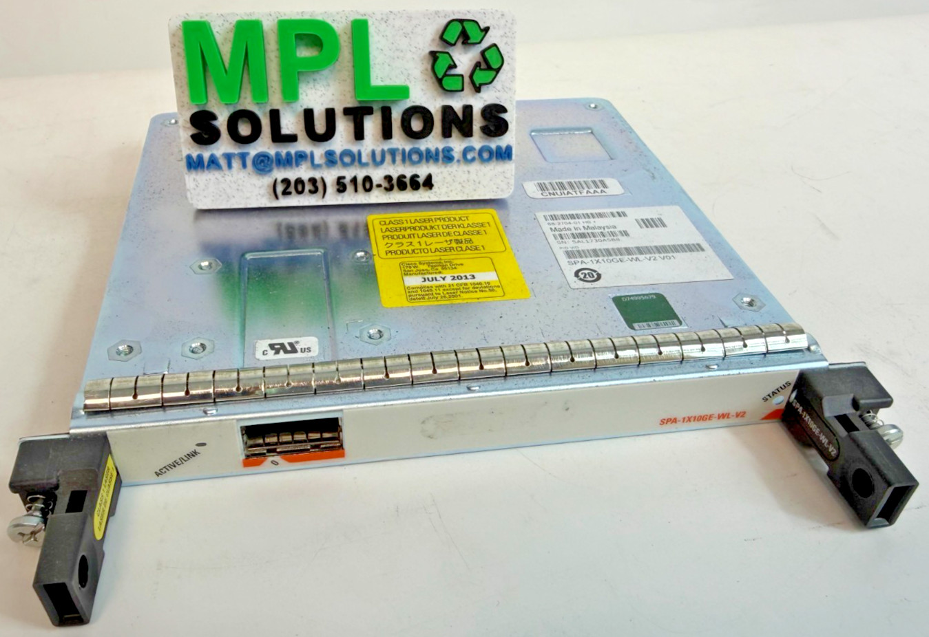Cisco SPA-1X10GE-WL-V2 1-Port 10 Gigabit Ethernet Shared Port Adapter SIP 601