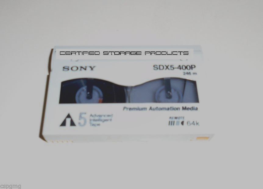 1/PK SONY SDX5-400P AIT-5 400/1040GB 64k MIC Data Tape Cartridge AIT5 SDX5400P