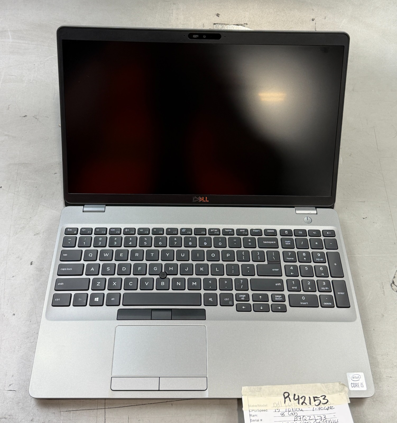 (Lot of 5) Dell Latitude 5510 5511 i5 & i7-10TH GEN / 8GB RAM / NO SSD -RL6777