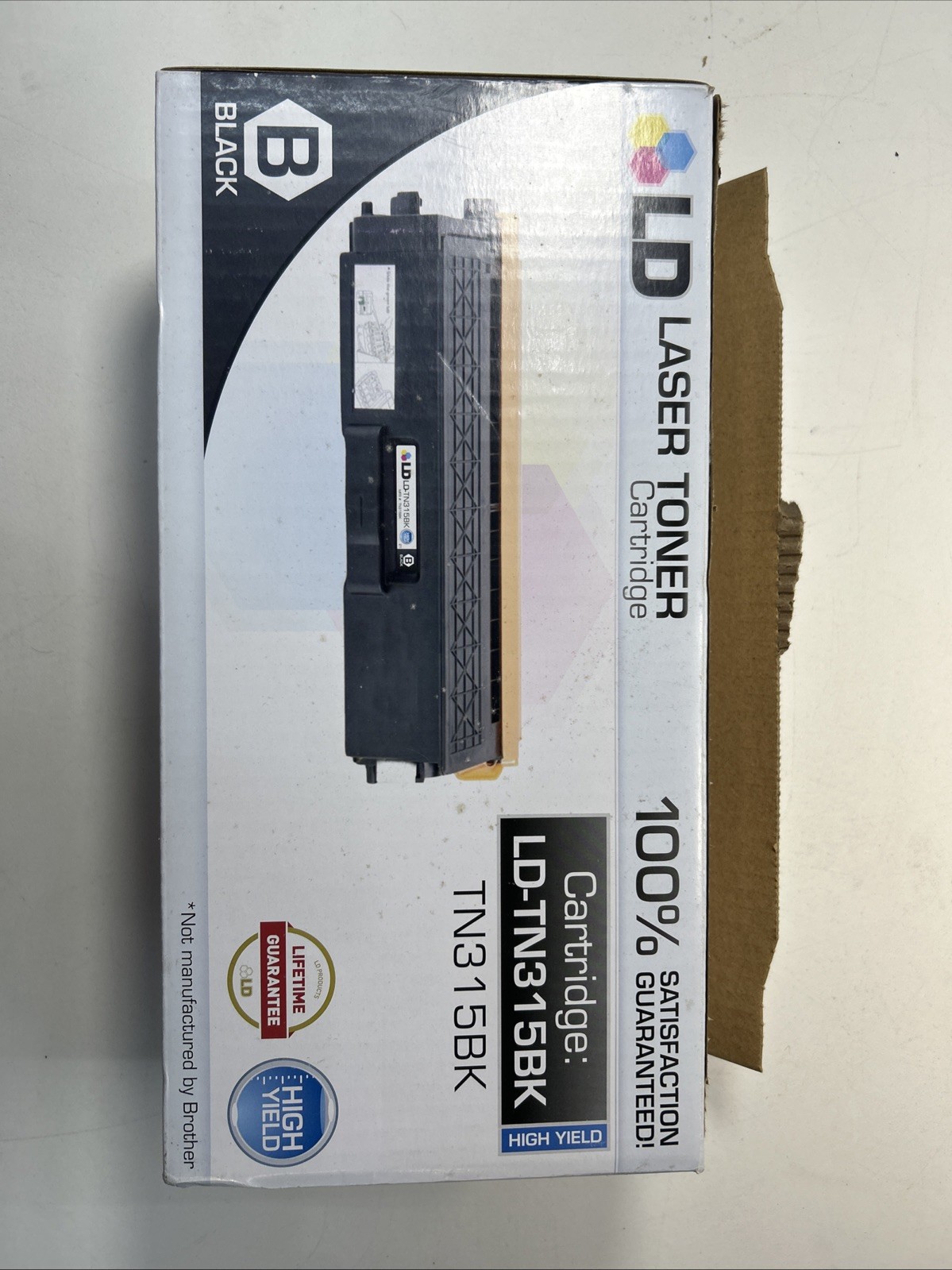 Brother TN315BK Black Toner Cartridge/ Box Opened Toner Still Sealed