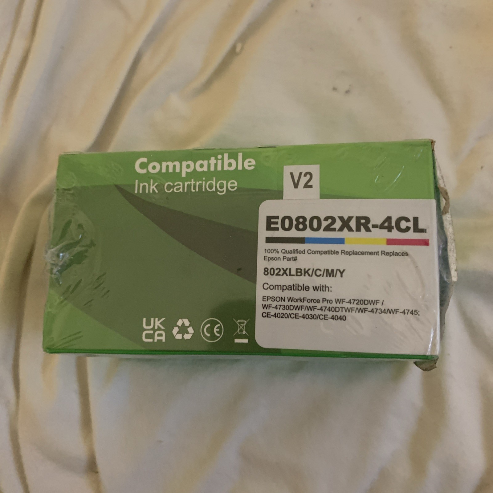 V2 4-Pack Compatible Ink Cartridges E0802XR-4CL