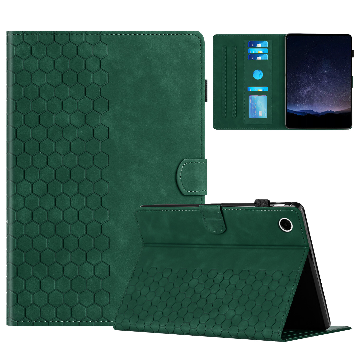 Flip Embossed PU Leather Cover For Samsung Galaxy Tab A9+/A8/A7/S9 FE/S6 Lite/A