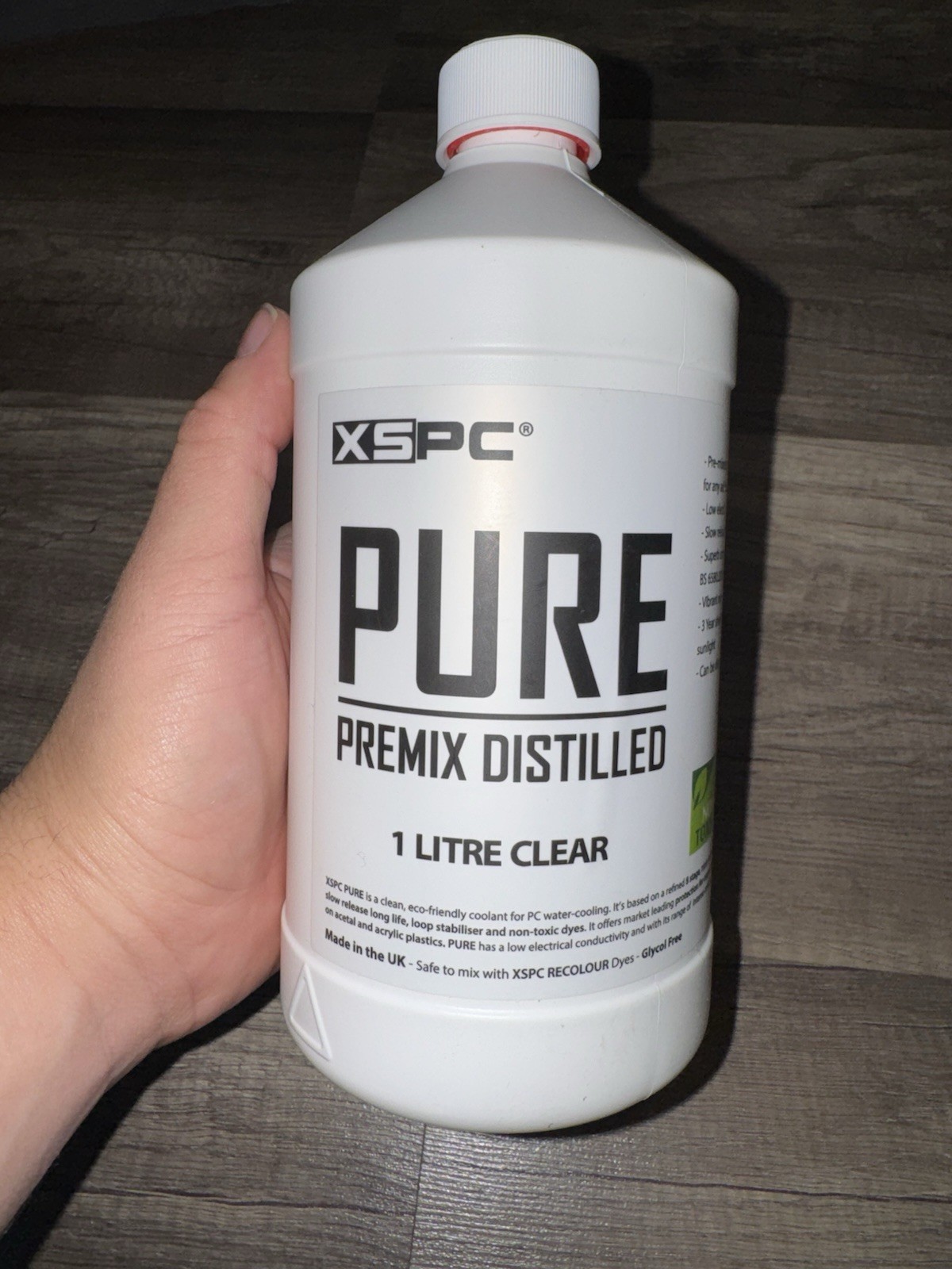 XSPC Pure Premix Distilled Liter Clear Water Cooling Liquid for Gaming Computer