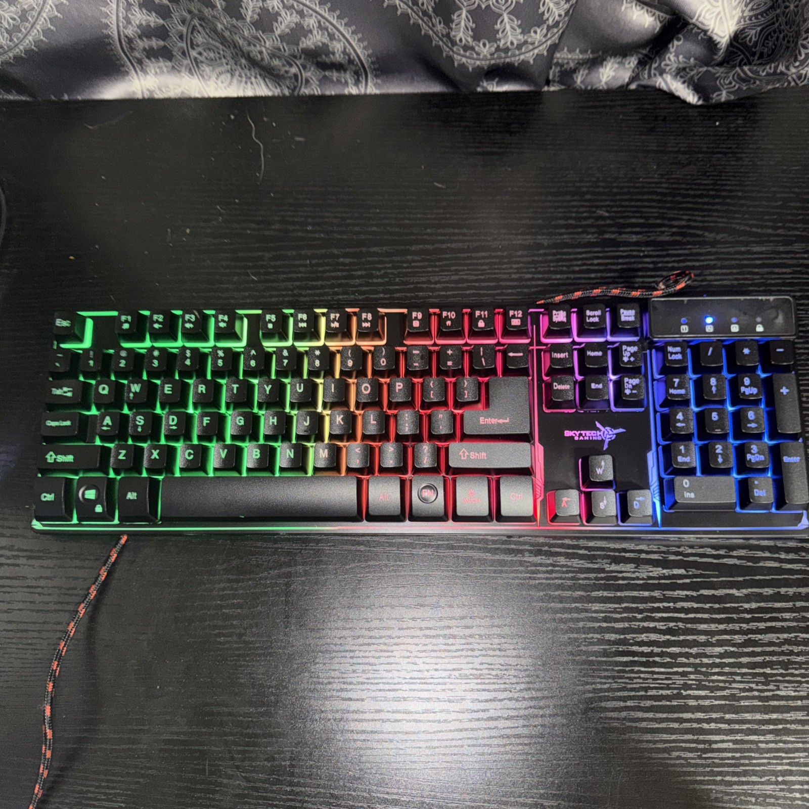 Skytech Gaming Classic K-1000 RGB Gaming Keyboard, 104 Keys USB Wired Keyboard