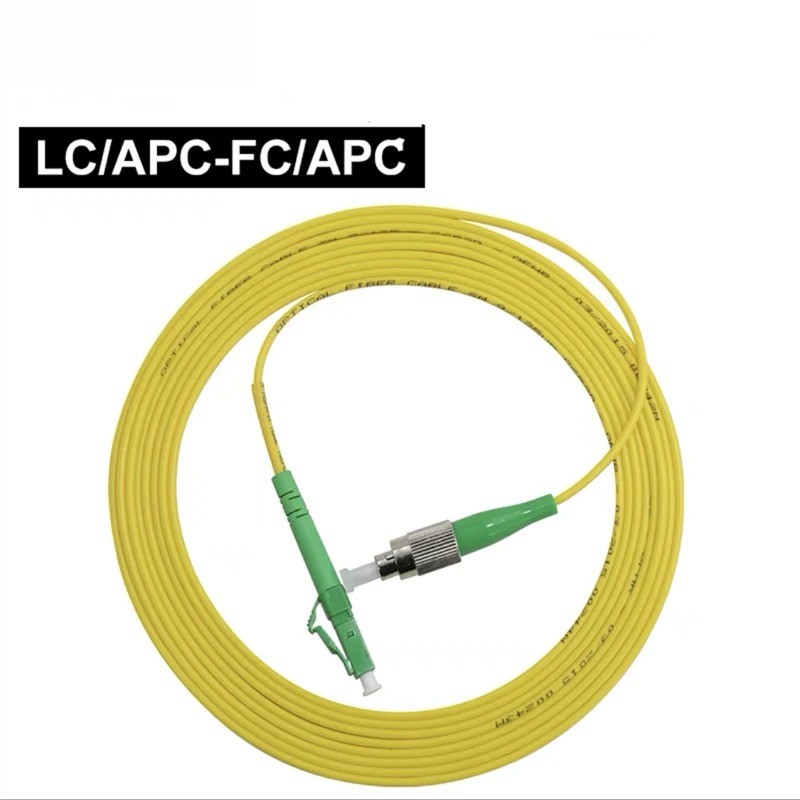 [2pcs] LC APC‑FC APC Simplex OS2 9/125 Fiber Patch Cord LSZH FTTH