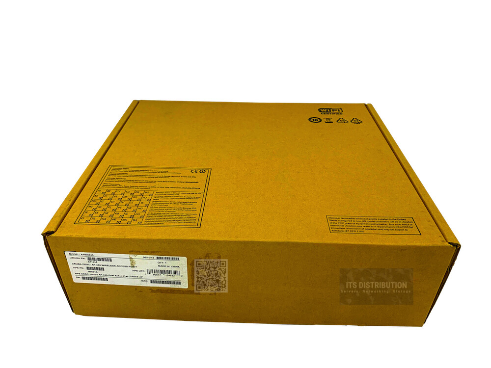 JW801A I Open Box HPE Aruba AP-335 802.11n/ac 4x4:4 MUMIMO DualRadio AP APIN0335